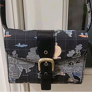 Lifestyle by Sharif Originals 1827 Crossbody Travel Bag / Wallet Black NWT